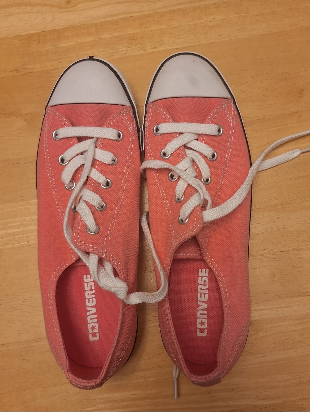 Converse Chuck Taylor All Star Coral Canvas Low-Top Sneakers